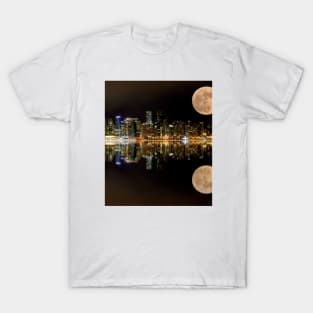 Vancouver Night Full Moon T-Shirt